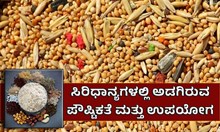ಸಿರಿಧಾನ್ಯಗಳಲ್ಲಿ ಅಡಗಿರುವ ಪೌಷ್ಟಿಕತೆ ಮತ್ತು ಅವುಗಳ ಉಪಯೋಗ