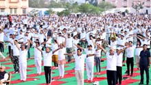 Yoga Mahotsava 2023 :  'ಯೋಗ ಮಹೋತ್ಸವ' 15 ಸಾವಿರಕ್ಕೂ ಹೆಚ್ಚು ಜನ ಭಾಗಿ