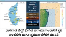 ಹವಾಮಾನ ಆಧಾರಿತ ಕೃಷಿ ಸಲಹೆಗಳು ಹಾಗೂ ಪ್ರಮುಖ ಬೆಳೆಗಳ ಮಾಹಿತಿ