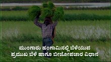 ಮುಂಗಾರು ಹಂಗಾಮಿನಲ್ಲಿ ಬೆಳೆಯುವ ಪ್ರಮುಖ ಬೆಳೆ ಹಾಗೂ ಬೀಜೋಪಚಾರ ವಿಧಾನ