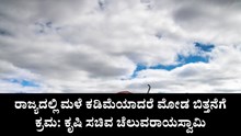 ರಾಜ್ಯದಲ್ಲಿ ಮಳೆ ಕಡಿಮೆಯಾದರೆ ಮೋಡ ಬಿತ್ತನೆಗೆ ಕ್ರಮ: ಕೃಷಿ ಸಚಿವ ಚೆಲುವರಾಯ ಸ್ವಾಮಿ ರಾಜ್ಯದಲ್ಲಿ ಮಳೆ ಕಡಿಮೆಯಾದರೆ ಮೋಡ ಬಿತ್ತನೆಗೆ ಕ್ರಮ: ಕೃಷಿ ಸಚಿವ ಚೆಲುವರಾಯ ಸ್ವಾಮಿ