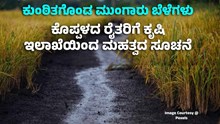 ಕುಂಠಿತಗೊಂಡ ಮುಂಗಾರು ಬೆಳೆಗಳು..ಕೊಪ್ಪಳದ ರೈತರಿಗೆ ಕೃಷಿ ಇಲಾಖೆಯಿಂದ ಮಹತ್ವದ ಸೂಚನೆ