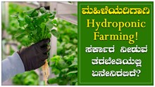 ಮಹಿಳೆಯರಿಗಾಗಿ Hydroponic Farming!  ಸರ್ಕಾರ ನೀಡುವ ತರಬೇತಿಯಲ್ಲಿ ಏನೇನಿರಲಿದೆ? ಮಹಿಳೆಯರಿಗಾಗಿ Hydroponic Farming!  ಸರ್ಕಾರ ನೀಡುವ ತರಬೇತಿಯಲ್ಲಿ ಏನೇನಿರಲಿದೆ?