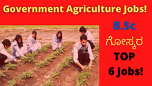 Government Agriculture Jobs! B.Sc ಗೋಸ್ಕರ TOP 6 Jobs! Government Agriculture Jobs! B.Sc ಗೋಸ್ಕರ TOP 6 Jobs!